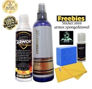 Original NDPA Hydrogloss Wax 250ml and Armor Matte Coat 100ml with 4 Freebies Sponge Sticker Mini ar