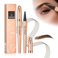 Eyebrow Pen Micro 4 Point Brow Pencil Waterproof Long Lasting Natural Eyebrow Makeup for Women