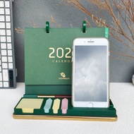 Calendar 2024 Pen Holder Fashion Business Multifunction Minimalist Note Note Punch-in Note Thickened Desk Calendar Decoration