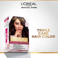 L'Oreal Paris Excellence Creme Triple Care Hair Color - 4.15 Frosted Brown, Water Permeable