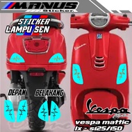 VARIATION OF VESPA MATIC TURN LAMP STICKERS/LX s125-150 VESPA MATIC MOTIF TURN LAMPcutting stiker/MO