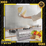 POTTAHOLLY Aluminum Foil Kitchen Wallpaper waterproof, Oil-Resistant Aluminum Kitchen Sticker/ water