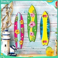 livecity|  Tropical Wall Decor Aloha Wall Hanging Hawaiian Surfboard Wall Art Wooden Tropical Beach 