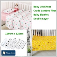 Baby cot sheet / crude bamboo fiber / Baby Blanket /  Newborn /infant/blanket / Bamboo Muslin