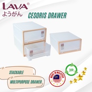 IRUMA x LAVA Cesoris Drawer Stackable | Multi Layer Home Wardrobe | Kotak Penyimpanan Laci | Storage