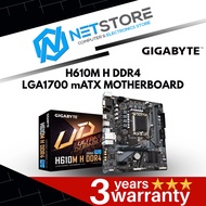 GIGABYTE H610M H DDR4 LGA1700 mATX MOTHERBOARD
