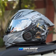 EVO GT-PRO RR (Gray) FULL FACE - DUAL VISOR (with FREE Clear Lens)