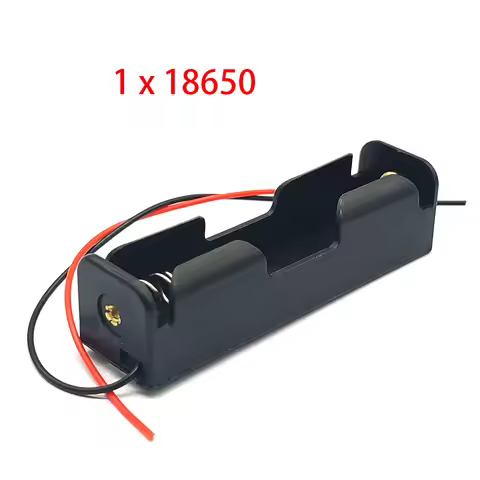 18650 Series Battery Case 1*18650 Battery Box 18650 Holder With Wire Leads 3.7V Series Parallel Conn