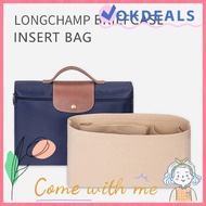OKDEAL 1Pcs Insert Bag, Felt Storage Bags Linner Bag,  with Zipper Travel Portable Bag Organizer for Longchamp LE PLIAGE CLUB Briefcase S