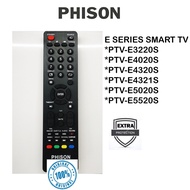 Original Phison Smart Tv E series Remote Control PTV-E3220S PTV-E4020S PTV-E4320S PTV-E4321S PTV-E50