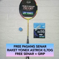 YONEX ASTROX 0.7 DG Badminton Racket + original YONEX BG 66 string installation