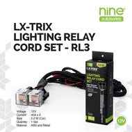 Relay Set Multipurpose Lamp 12V 40A Universal 2.2M Black || NINE Surabaya LX-TRIX RL3 Waterproof IP6