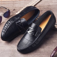 Stylish Casual Slip On Genuine Leather Male Dress Driving Loafers Boat Shoes for Men