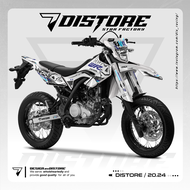 DECAL WR 155 R FULL BODY simpel hitam biru putih tosca supermoto dan motocross