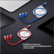 IPHONE ANDROID CHARGER CABLE 3-IN-1 MICRO USBiphone ROLL