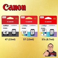 CANON PG47 / PG 47/ PG-47 BLACK / CL57 / CL-57 / CL 57 COLOR / CL57S CL-57S INK CARTRIDGE [ORIGINAL]
