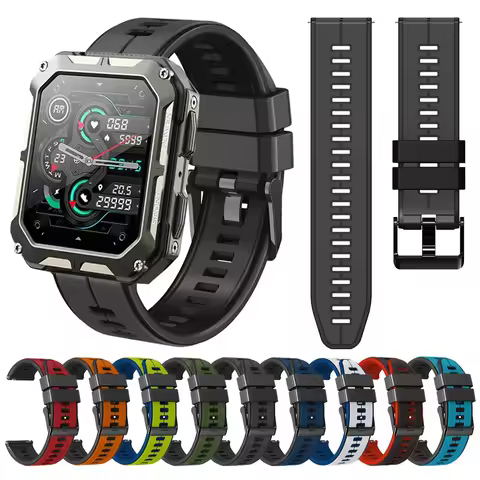 22mm Strap For C20 Pro Smartwatch Accessories Watch Band Replacement Wristband Bracelets For C20 Pro