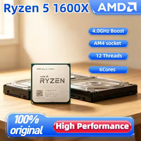 3.6GHz AMD Ryzen 5 1600X 6 Core 12 Thread 95W L3 16M Socket AM4 R5 1600X Desktop Gaming Processor Pr
