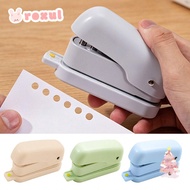 ROXUL 6-Hole Puncher, Mini Labor-Saving Hole Puncher,  Handheld Loose-Leaf Hole Punch|A5/B5/A4 Noteb