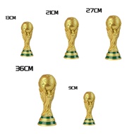 2022 Soccer Ball 2022 Qatar Trophy Full Gold Plated Resin Cup Model Souvenir
