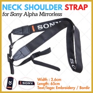 SONY [Sale Promo] Camera Strap Alpha Embroiderysony A6500 A6300 A6000 A6100 A9 A7III A7R A7S [Friend
