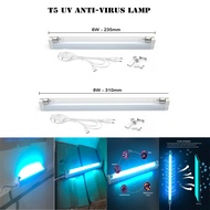 Uvc tiệt trùng diệt bụi Mite 8W 6W diệt khuẩn hộ gia đình 110V 220V đèn cực tím E17 T5 Ống khử trùng