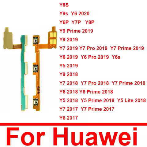 On Off Volume Power Flex Cable For Huawei Y9 Y7 Y6 Pro Y5 Prime 2020 2019 2018 2017 Y6p Y7p Y8p Y8s 