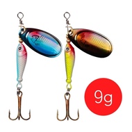 Hot Spinner Fishing Bait 7Cm 9g + Treble HOOK Fishing Lure Lushzer Jh85
