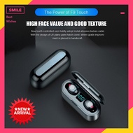 F9 TWS Bluetooth V5.0 Headphones HIFI Wireless Headset Stereo Sport Waterproof Earphones In Ear LED 