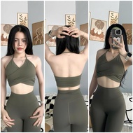 D26 Bra with Cross Collar QC Sports-Beach-Gym-Yoga...
