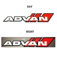 สติกเกอร์ สะท้อนแสง 3M แต่งซิ่ง ลายข้างรถ ติดกระจก รถยนต์  ADVAN   (STICKER CAR) จำนวน 1 ชิ้น ขนาด 20*4*0.1 ซม. 84-racing