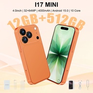 Original 12GB 512GB Android 5G Smartphone Mini Small Phone 4.0 Inch HD Display Handphone Murah 1 Yea