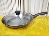 (H)二手廚房用品~法國 Tefal 特福 不鏽鋼平底鍋 炒鍋 高5 直徑28cm~歡迎自取~