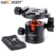 K&F CONCEPT Kf-28 Ballhead Tripod Mount 28Mm Large Ball Head Adapter Quick Release Plate 1/4
