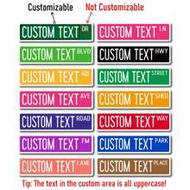 1pc Personalized Custom Metal Street Sign Custom Text Retro Metal Road Sign Custom Personalized Retr