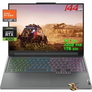 Lenovo Legion Slim 5 Gaming Laptop 16" WUXGA IPS 144Hz AMD Zen 4 Hexa-Core Ryzen 5 7640HS 32GB RAM 1
