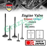 (4pc) Münster Engine Valve Exhaust (30.0mm) / Intake Inlet (34.0mm) for Isuzu Trooper V6 UBS25 UBS T