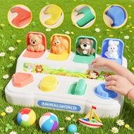 BF Pop Up Animal Toy Switch Box Hide And Seek Game Fine Motor Skill Interactive Sensory Toys for Kid