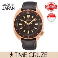 [Time Cruze] Seiko SRPG18J Prospex Automatic Land Tortoise Japan Made Leather Strap Brown Dial Men Watch SRPG18J1 SRPG18