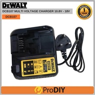 DEWALT DCB107 Multi Voltage Battery Charger 10.8v 14.4v 18v