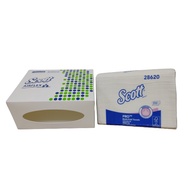 SCOTT Vacuum DISPENSER Paper Box Kiss-Proof No Need To Drill The Wall. With M-Fold AIRFLEX Hand Towel *