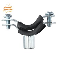 PUREHAIRBEAUTY 2pcs Adjustable Pipe Support Clamp, With Nail M8 Mounting Screws Support Clamp, Riser
