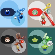 For Sony WF-C710N Case Cute Strawberry Bear Cartoon Sesame Street Keychain Pendant Sony WF-C710N Sil