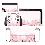 （NEW STYLE stickers)Sakura Cherry Blossom Nintendoswitch Skin Cover Sticker Decal for Nintendo Switch OLED Console Joy-con Controller Dock Vinyl