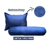 KATUN FIRM TYPE PILLOW COVER BOLSTER/ PREMIUM SOFT MICROTEX COTTON SLEEPING SET EMBOSSED/ PLAIN/ MOT