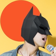 MM Three-Dimensional Paper Model M2 Halloween Adult Mask cos Batman Mask Men 3D Three-Dimensional Pa