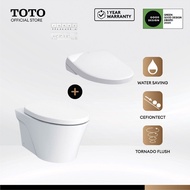 TOTO AVANTE Wall Hung Toilet Bowl CW822REJT2 with TOTO Washlet TCF47360GSG