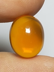 พลอย โอปอล สีส้ม ธรรมชาติ แท้ ( Natural Orange Opal ) หนัก 6.00 กะรัต