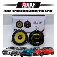Z spec Perodua Oem Speaker Plug & Play For Perodua Axia Alza Myvi Bezza Viva Ativa Aruz 6'' mid bass