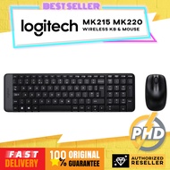 Logitech MK215 l MK220 Wireless Keyboard and Mouse Combo Compact Space, 2.4GHz USB Receiver